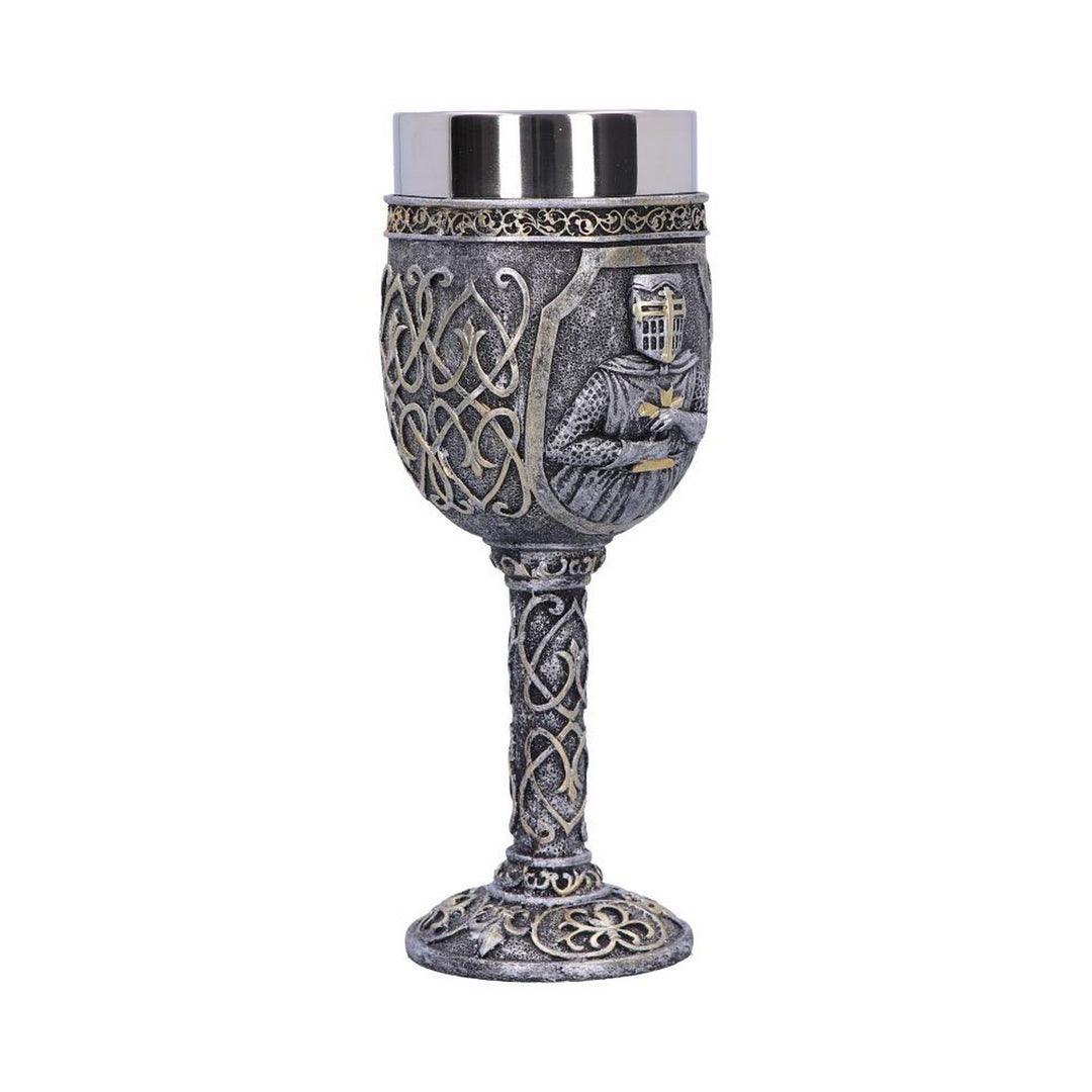 Armoured Medival Knight Soldier Goblet 19cm U3878K8