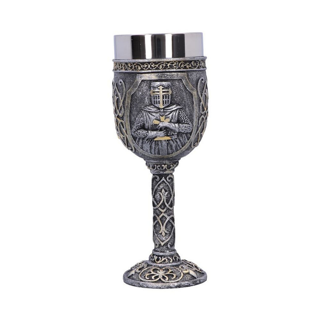 Armoured Medival Knight Soldier Goblet 19cm U3878K8