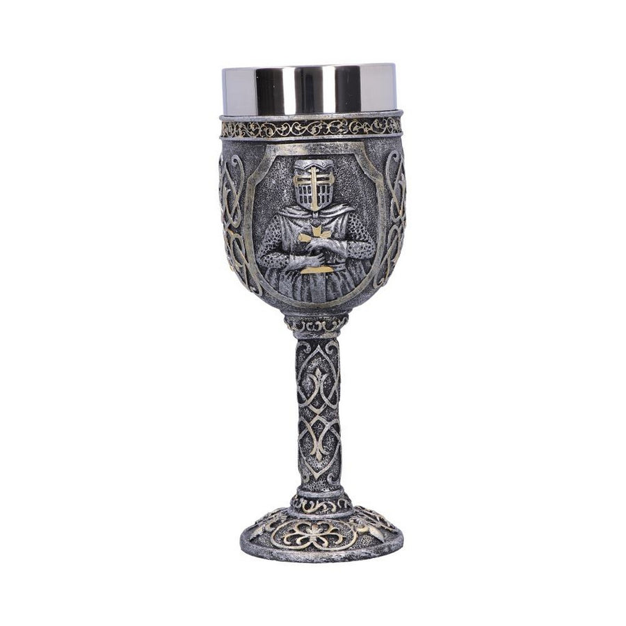 Armoured Medival Knight Soldier Goblet 19cm U3878K8