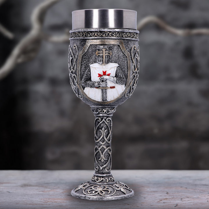 Templars Medieval Knight Goblet 19cm U3879K8
