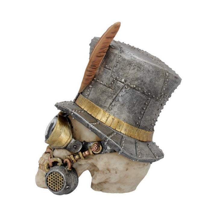 Count Archibald Steampunk Top Hat Skull 19.5cm U4069M8