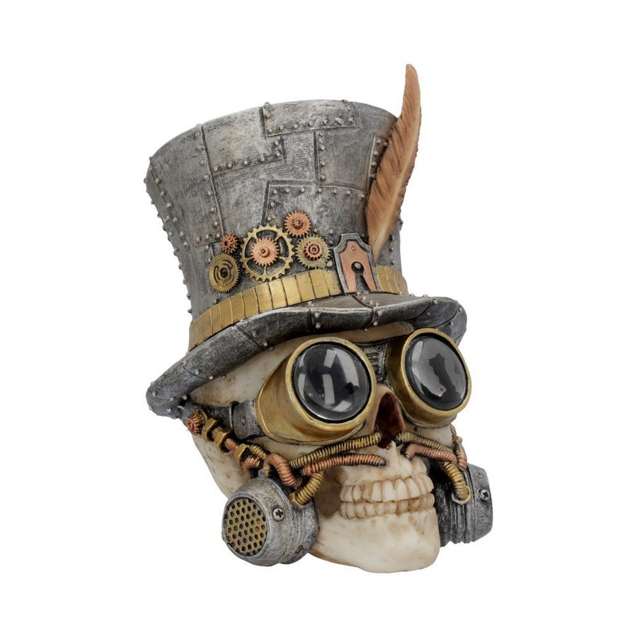 Count Archibald Steampunk Top Hat Skull 19.5cm U4069M8