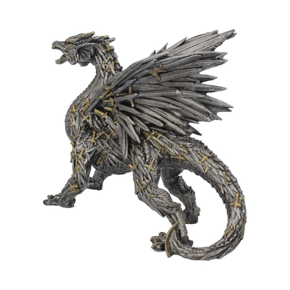 Swordwing Dragon Figure Forged From The Blades Of Enemies 29.5cm U4072M8