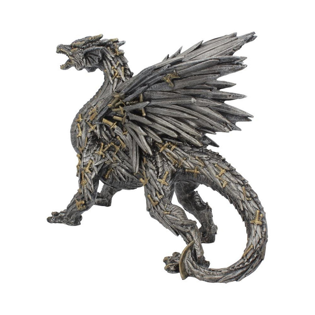 Swordwing Dragon Figure Forged From The Blades Of Enemies 29.5cm U4072M8