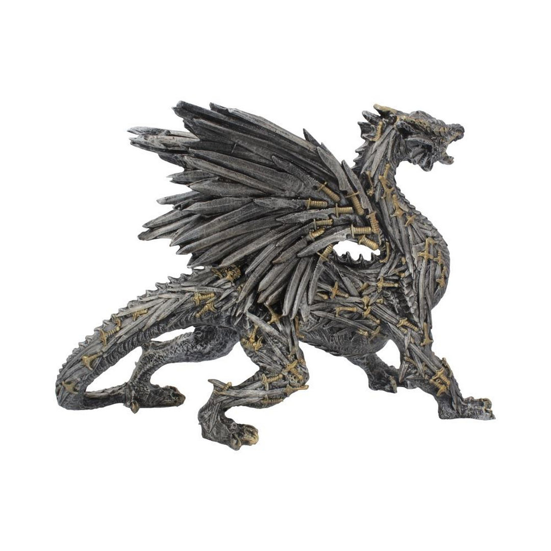 Swordwing Dragon Figure Forged From The Blades Of Enemies 29.5cm U4072M8