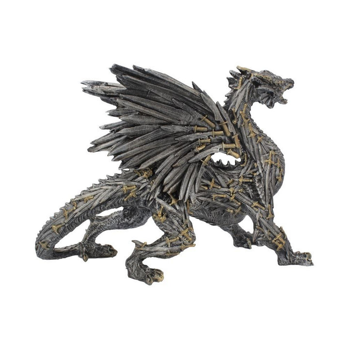 Swordwing Dragon Figure Forged From The Blades Of Enemies 29.5cm U4072M8