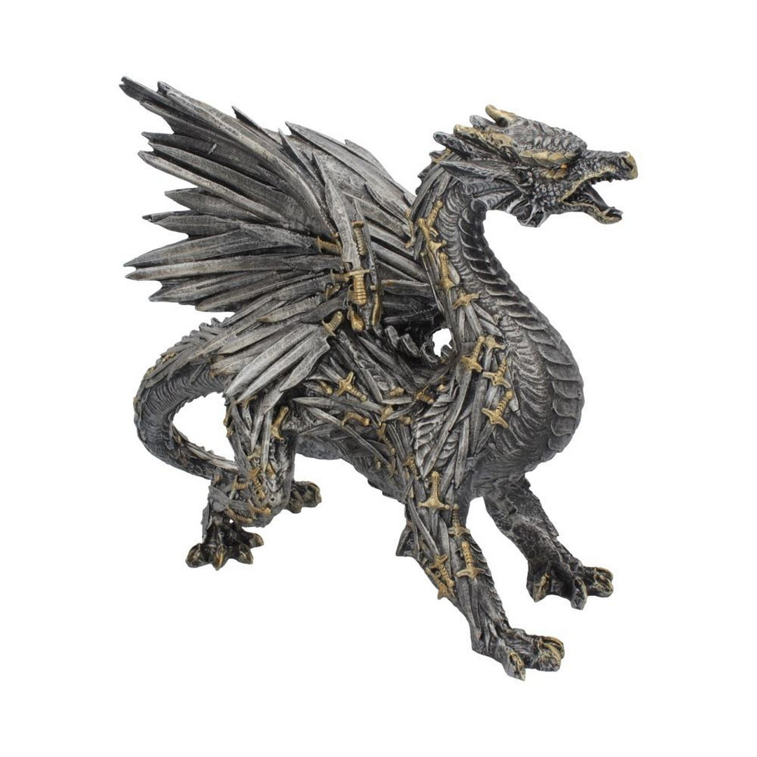 Swordwing Dragon Figure Forged From The Blades Of Enemies 29.5cm U4072M8