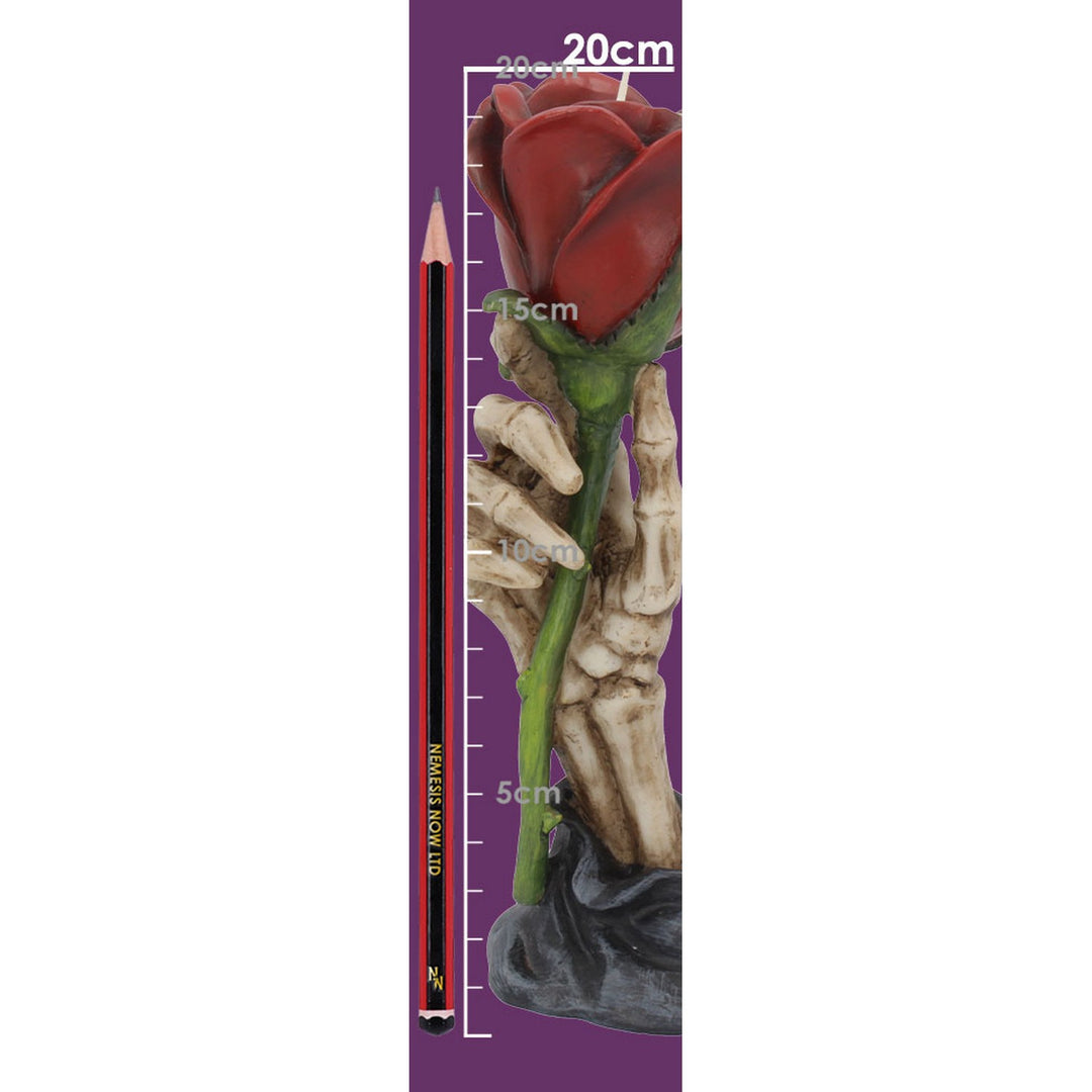 Eternal Flame Romantic Skeleton Hand Tealight Holder 20.5cm U4073M8