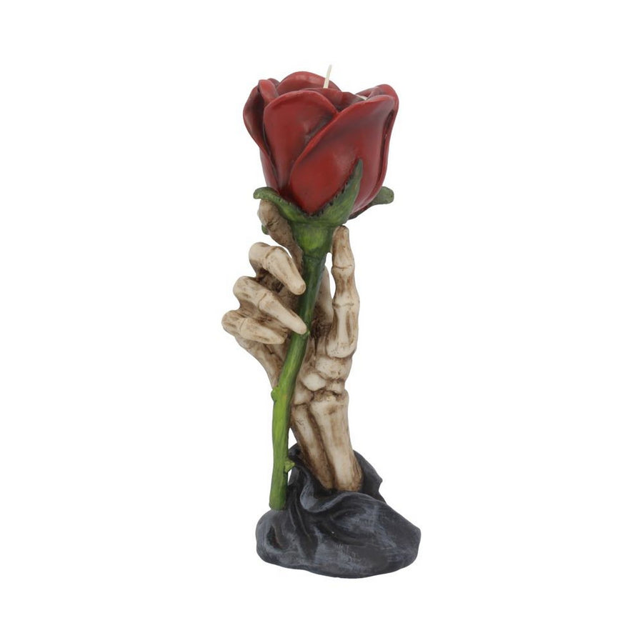 Eternal Flame Romantic Skeleton Hand Tealight Holder 20.5cm U4073M8