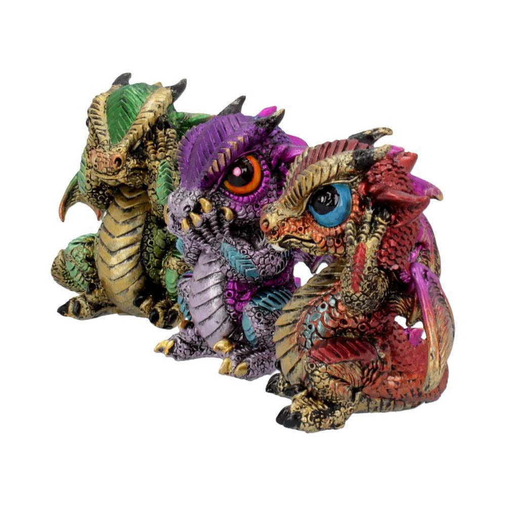 Three Wiselings Figurines Dragon Dragonling Ornaments U4150M8