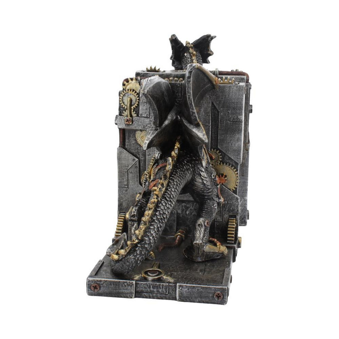Dracus Machina Steampunk Dragon Bookends 27cm U4189M8