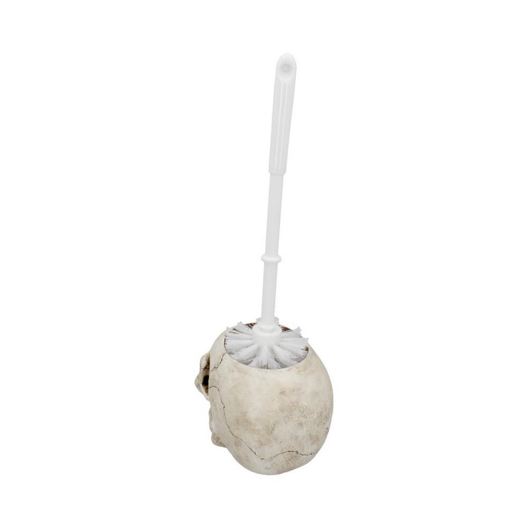 Brush with Death  Skull Toilet Brush Holder 16.4cm U4208M8