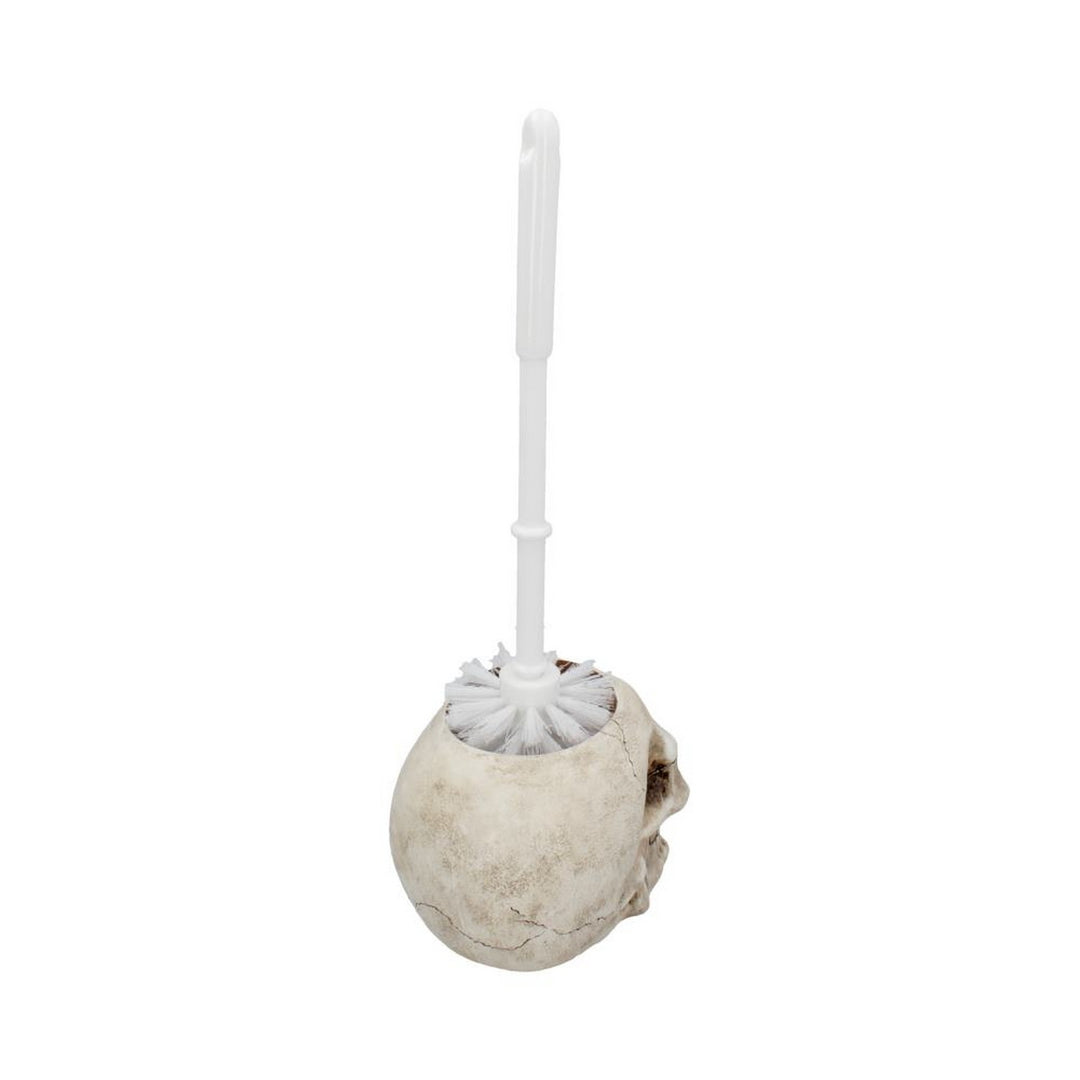 Brush with Death  Skull Toilet Brush Holder 16.4cm U4208M8