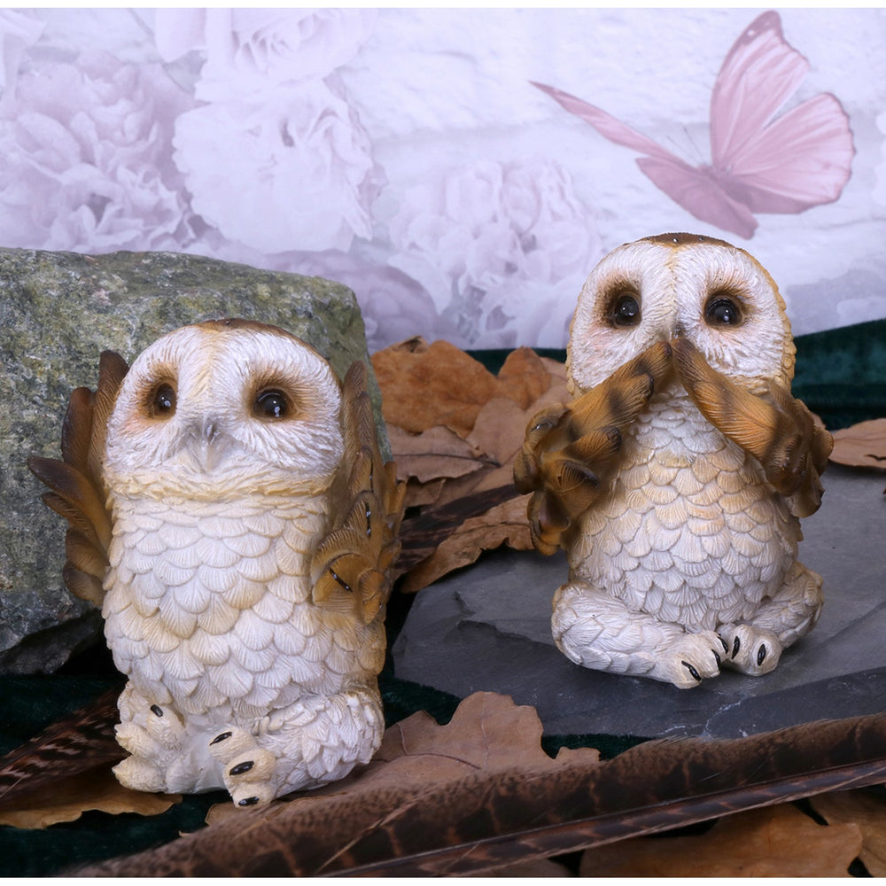 Three Wise Brown Owls 7.5cm U4462N9