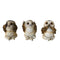 Three Wise Brown Owls 7.5cm U4462N9