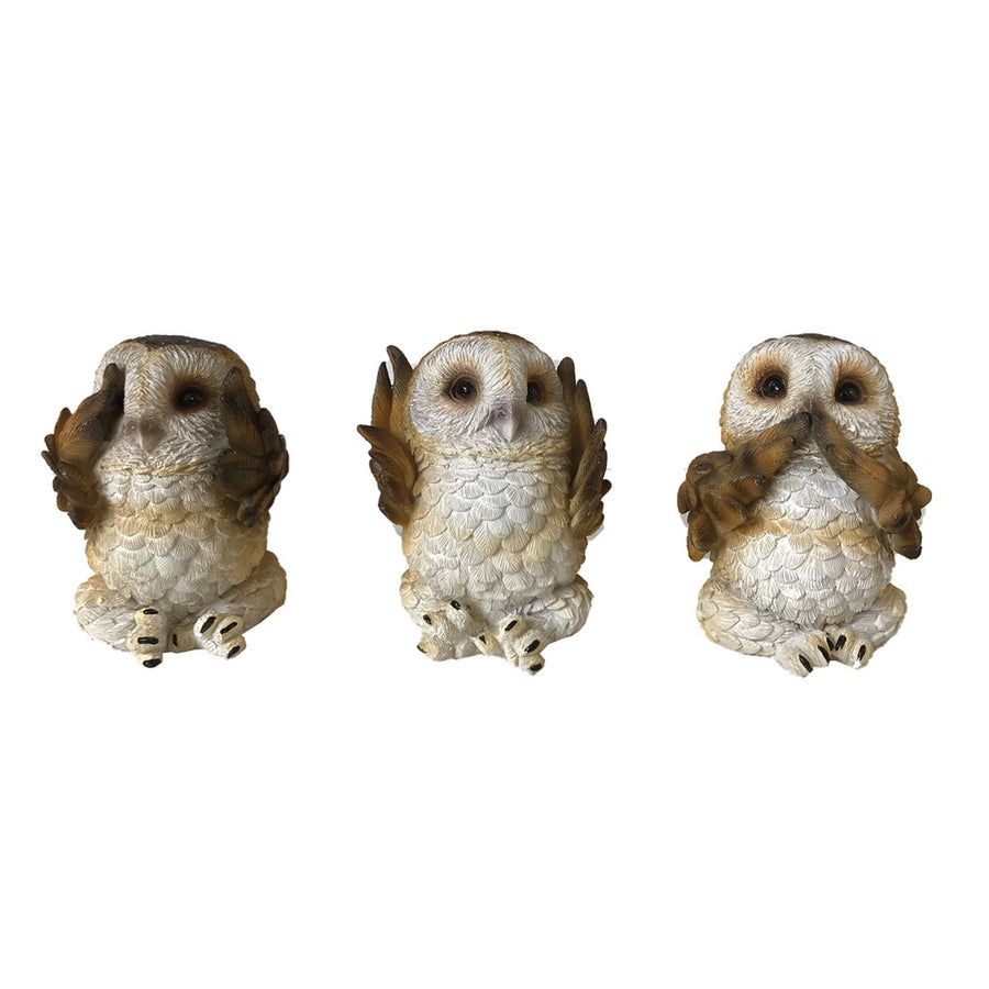 Three Wise Brown Owls 7.5cm U4462N9