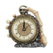 About Time Skeleton Hand and Pocket Watch Mantel Clock U4469N9