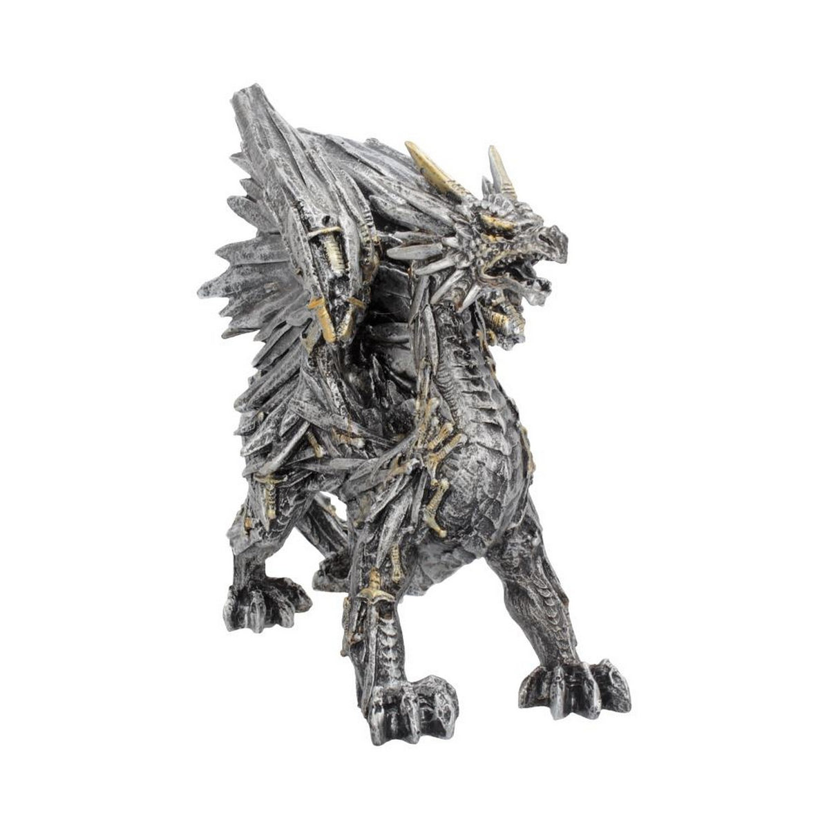 Swordwing Silver Dragon Sword Blade Figurine U4528N9