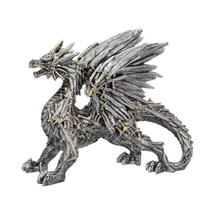 Swordwing Silver Dragon Sword Blade Figurine U4528N9