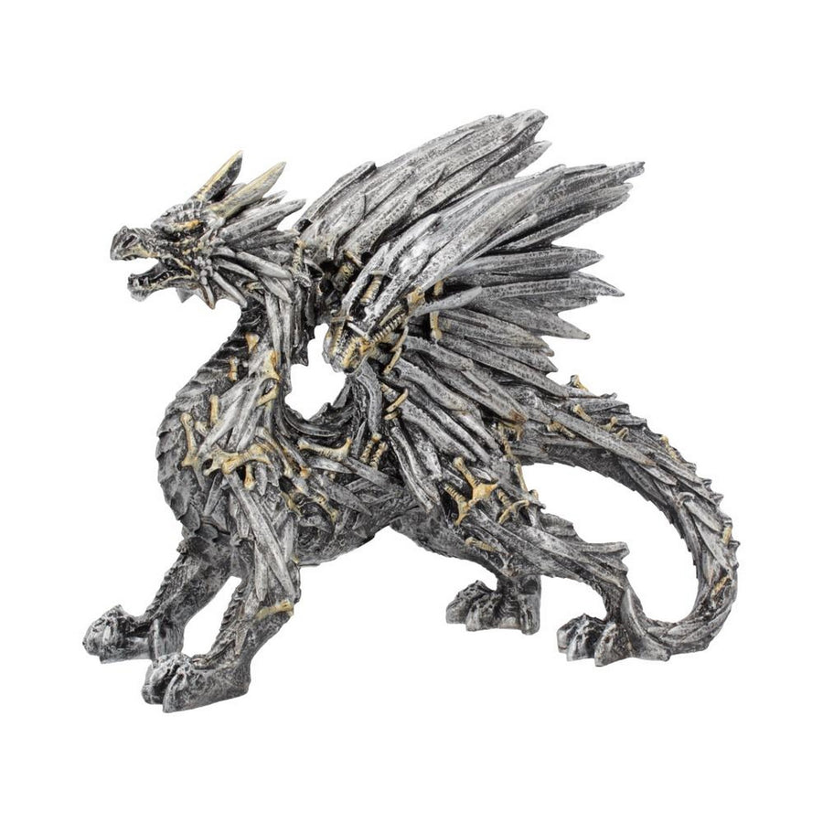 Swordwing Silver Dragon Sword Blade Figurine U4528N9