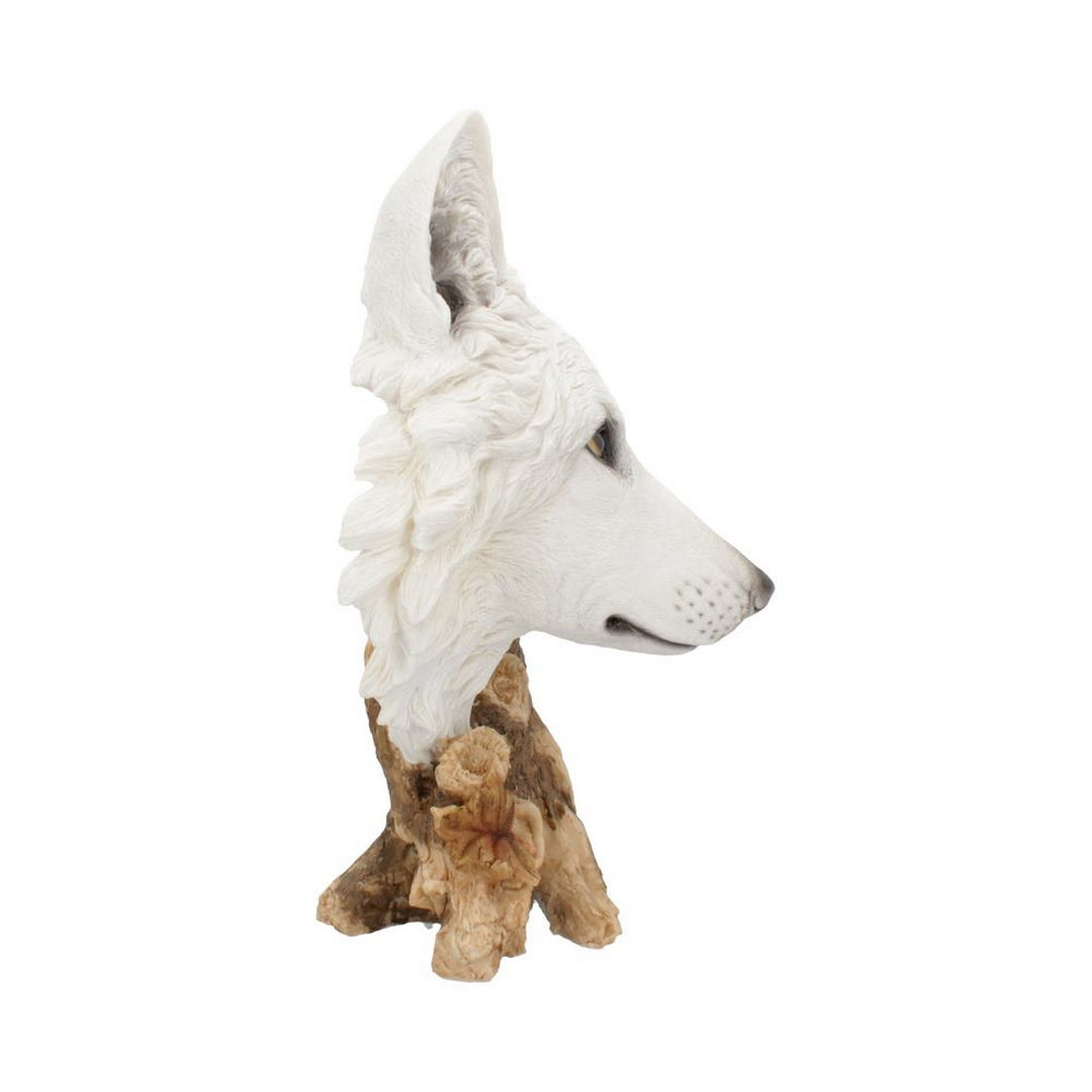 Wild Winter White Wolf Bust 27.5cm U4538N9