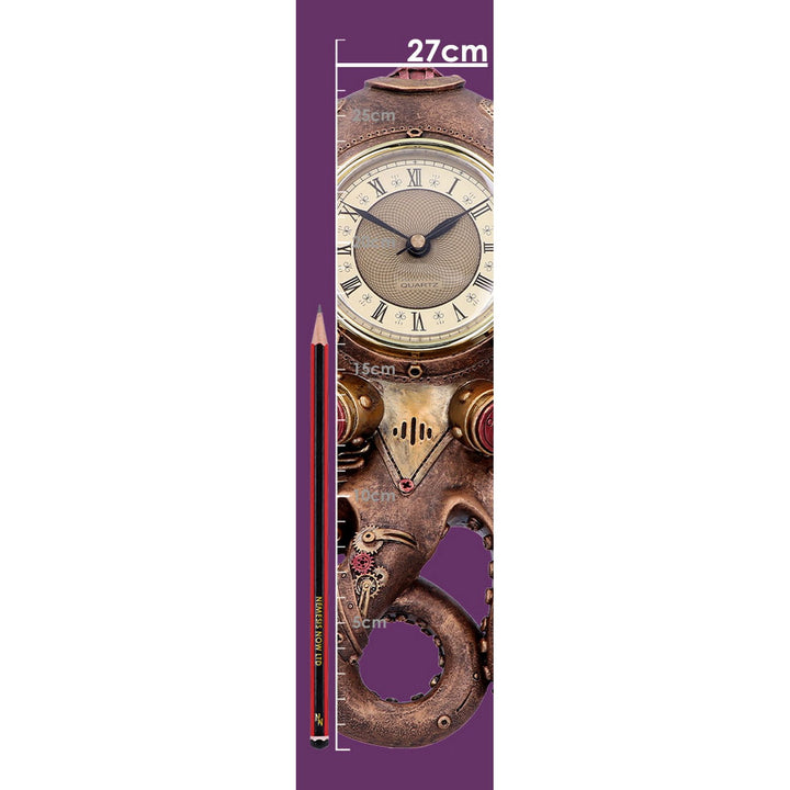 Octoclock Steampunk Octopus Squid Wall Clock U4765P9