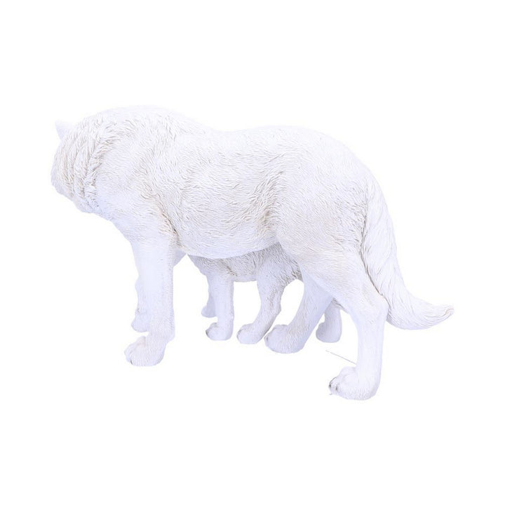 Winter Offspring Mother and Wolf Pup Ornament U4774P9