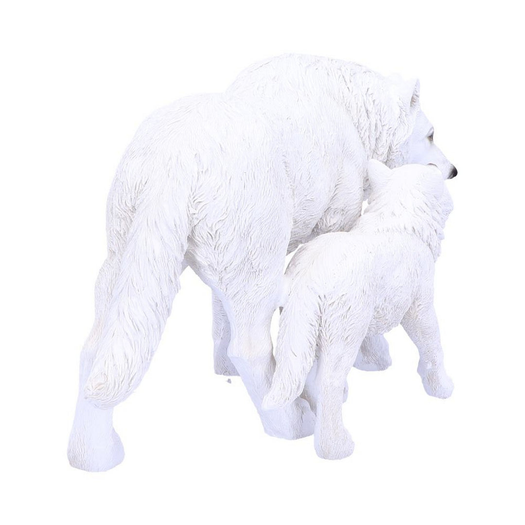 Winter Offspring Mother and Wolf Pup Ornament U4774P9
