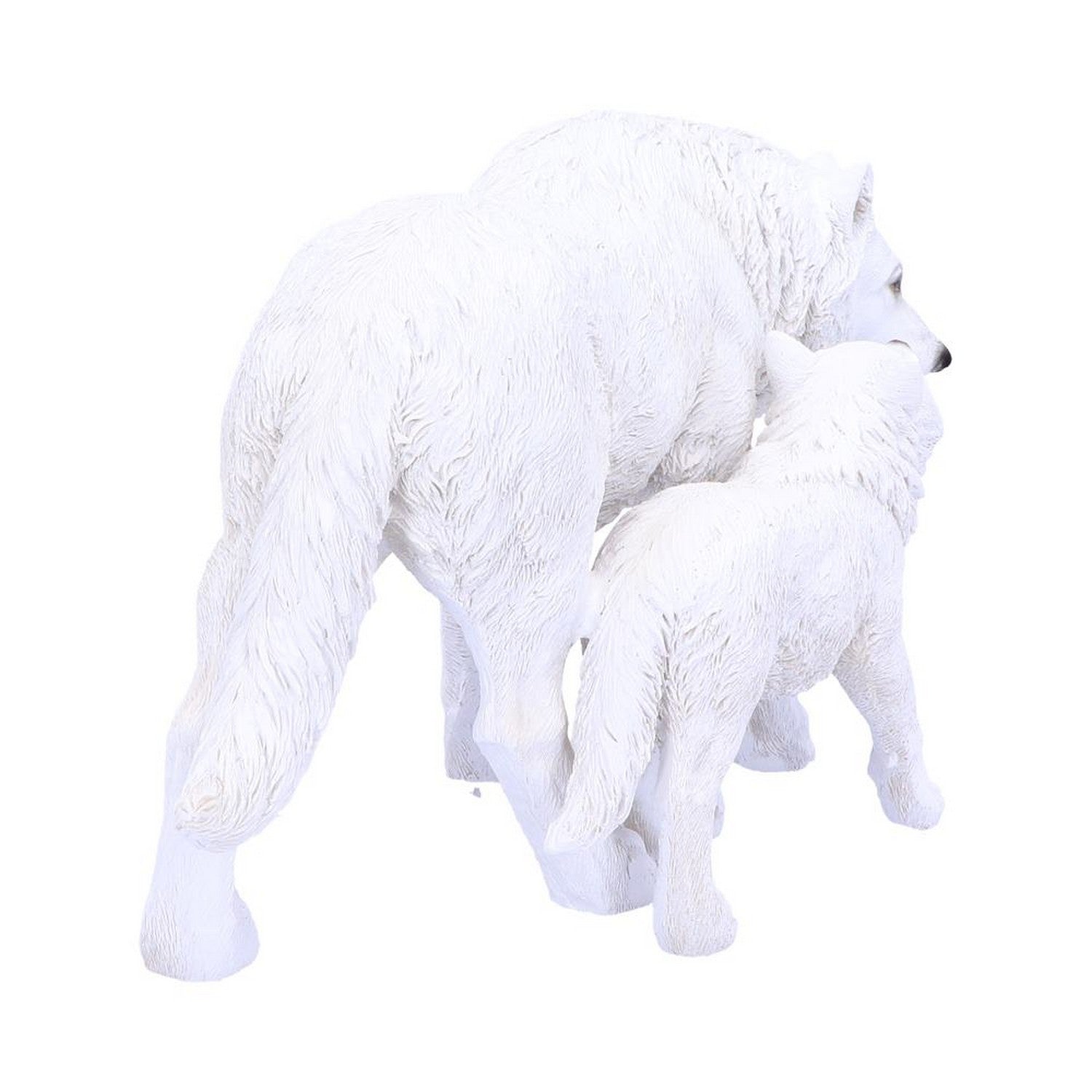 Winter Offspring Mother and Wolf Pup Ornament U4774P9