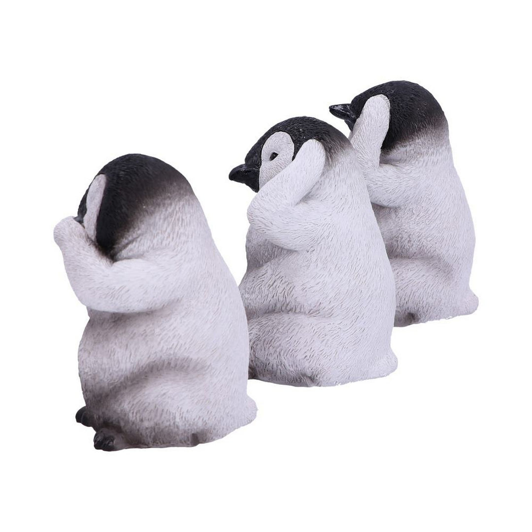 See No, Hear No, Speak No Evil Emperor Penguin Chick Figurines U4921R0