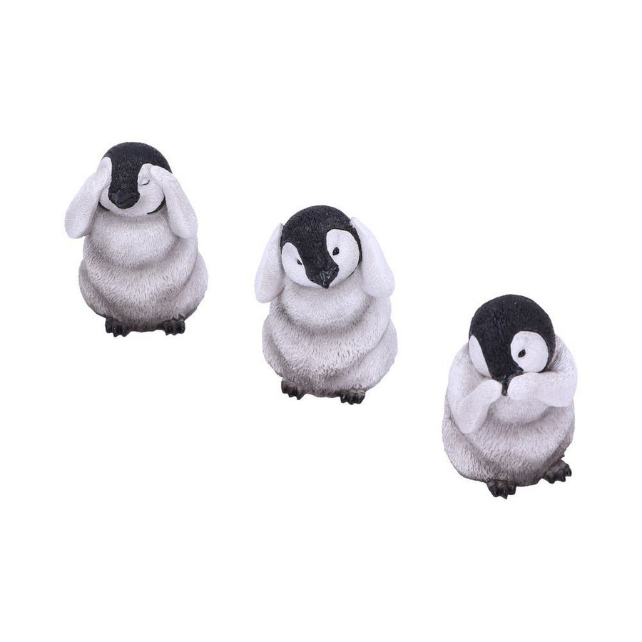 See No, Hear No, Speak No Evil Emperor Penguin Chick Figurines U4921R0