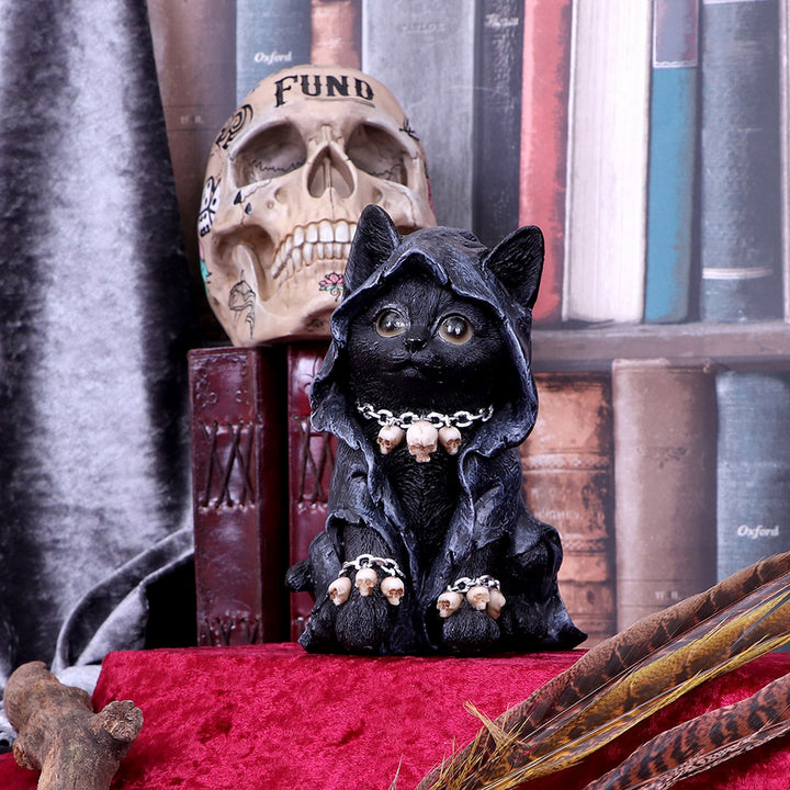 Reapers Feline Cloaked Grim Reaper Cat Figurine U4930R0