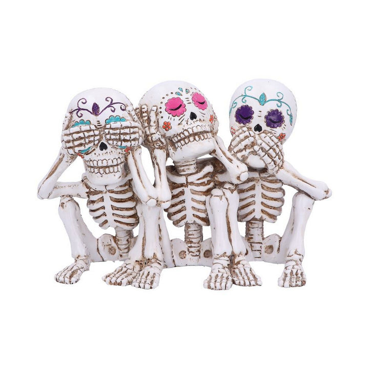 Three Wise Calaveras Skeleton Figurine 20.3cm U5100R0