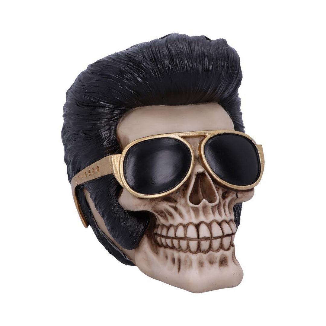 Uh Huh The King Elvis Skull Figurine U5425T1