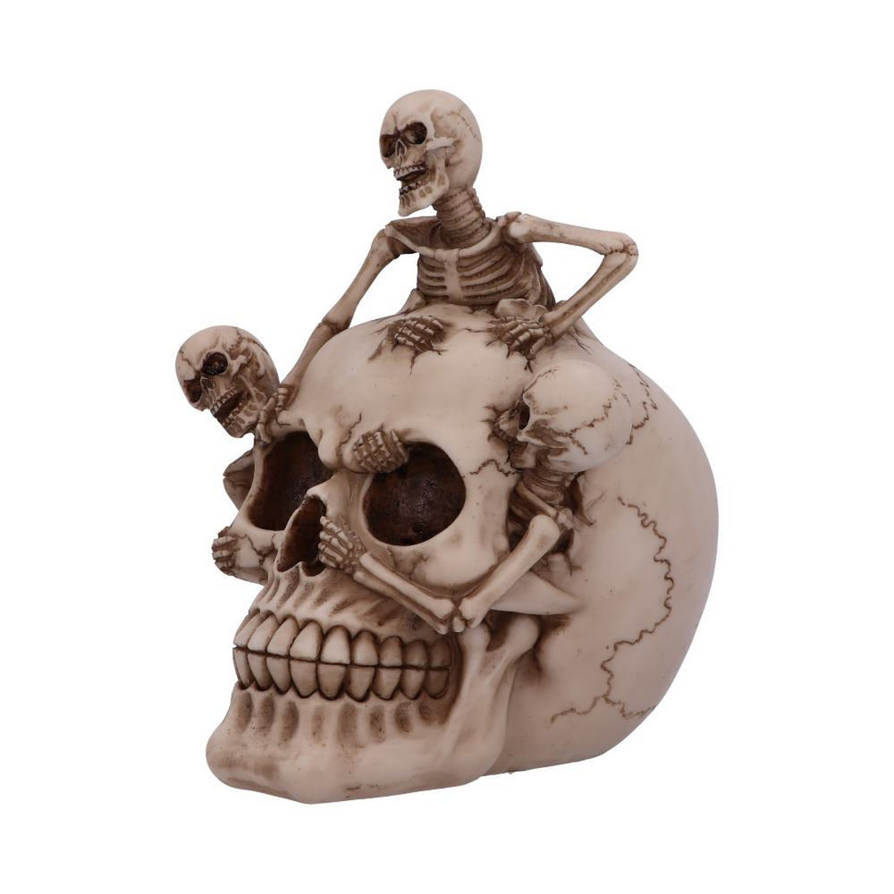 Breaking Free Skeleton Emerging from Skull Ornament 17.7cm U5454T1