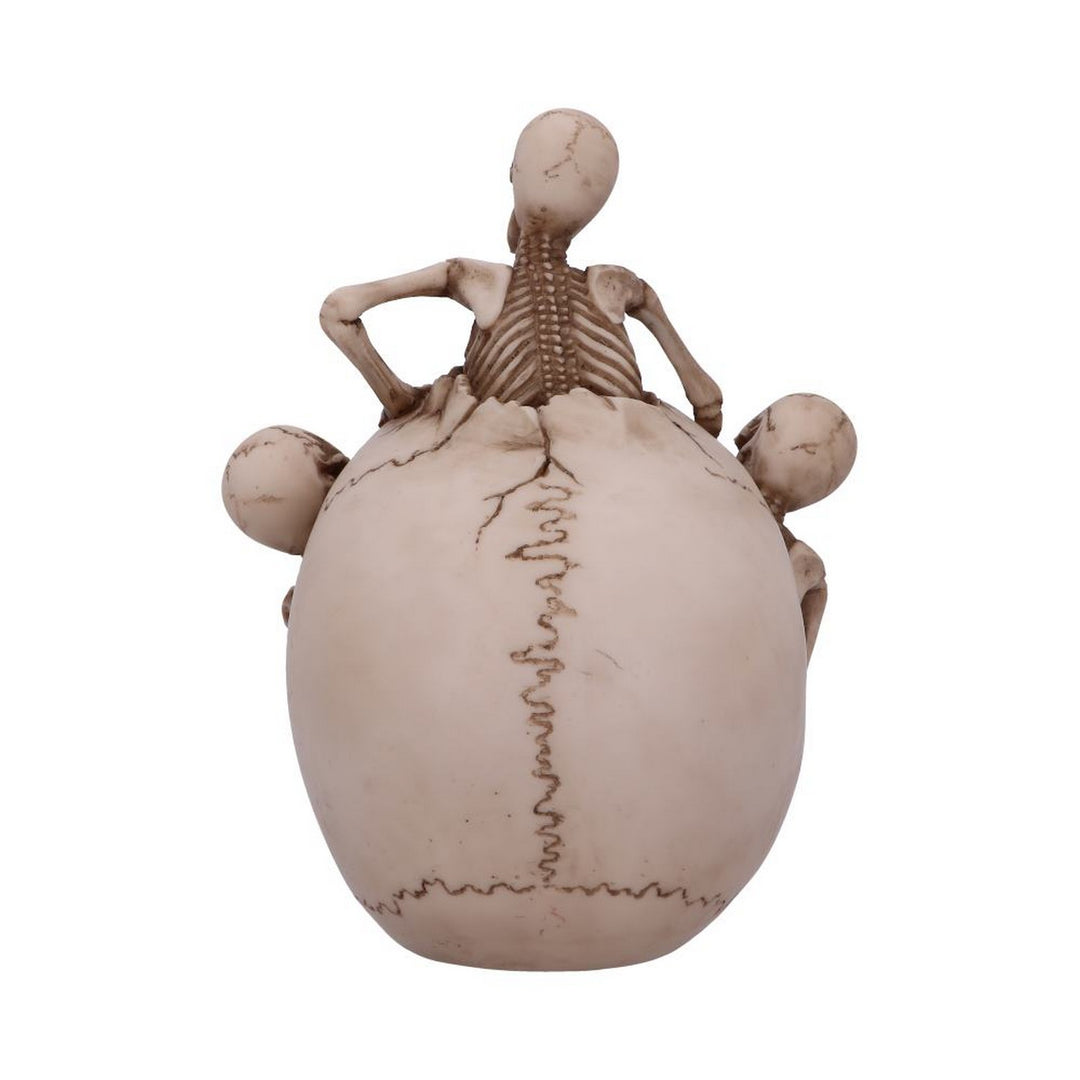Breaking Free Skeleton Emerging from Skull Ornament 17.7cm U5454T1
