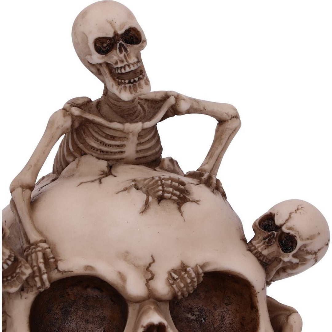 Breaking Free Skeleton Emerging from Skull Ornament 17.7cm U5454T1