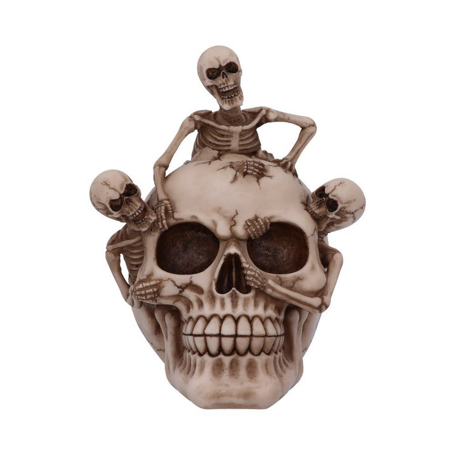 Breaking Free Skeleton Emerging from Skull Ornament 17.7cm U5454T1