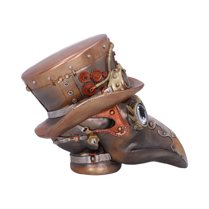 Steampunk Beaky Automaton Apothecary Plague Doctor Bust Figurine U5470T1