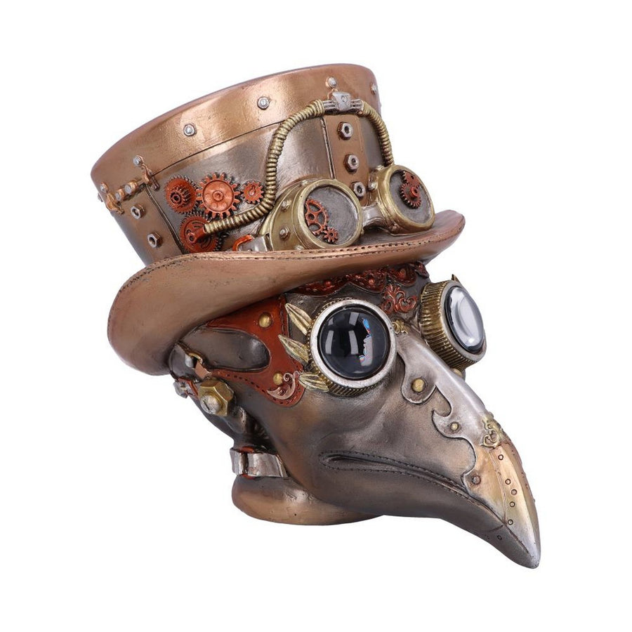 Steampunk Beaky Automaton Apothecary Plague Doctor Bust Figurine U5470T1
