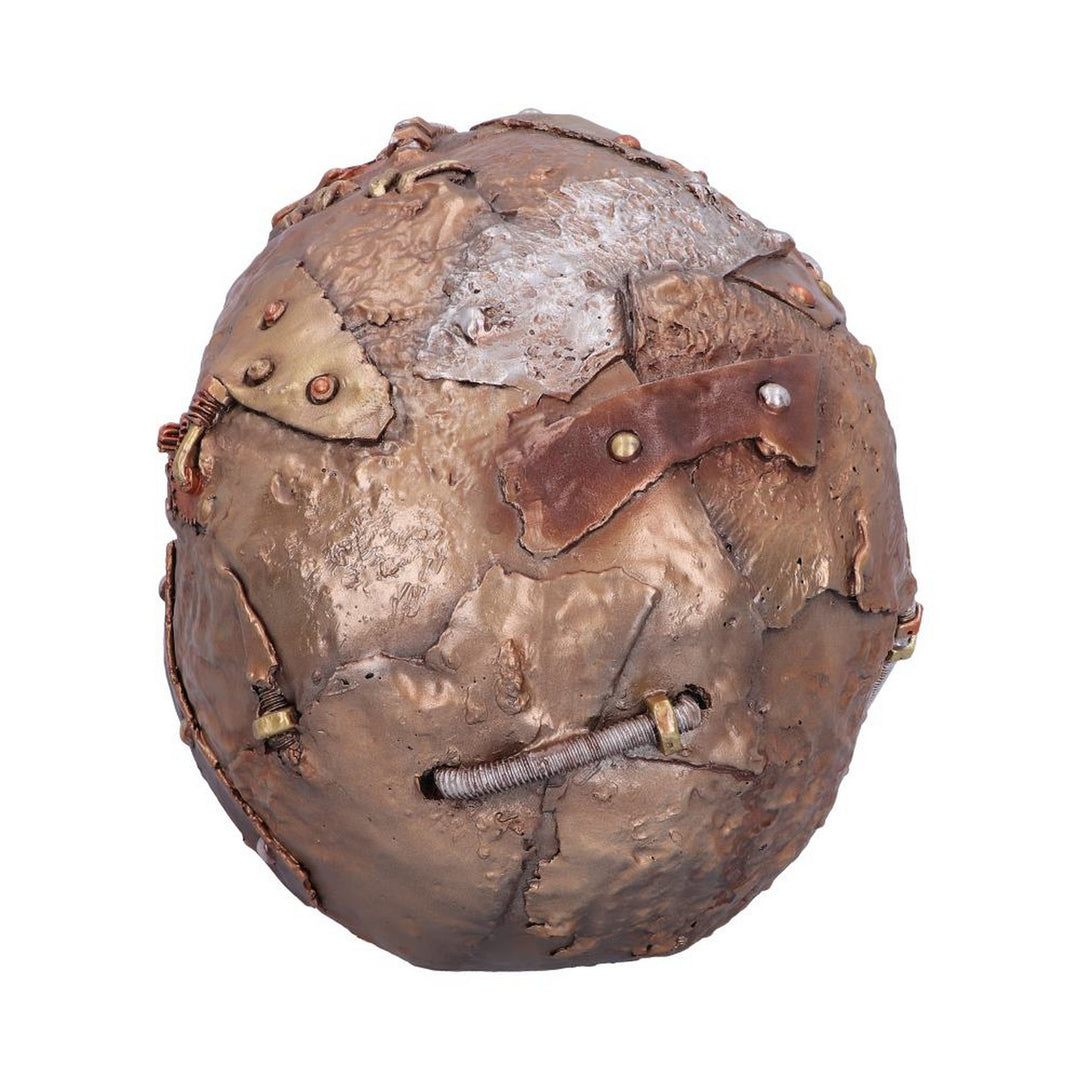 Bronze Scrapped Skull Steampunk Scrap Skeleton Figurine U5471T1
