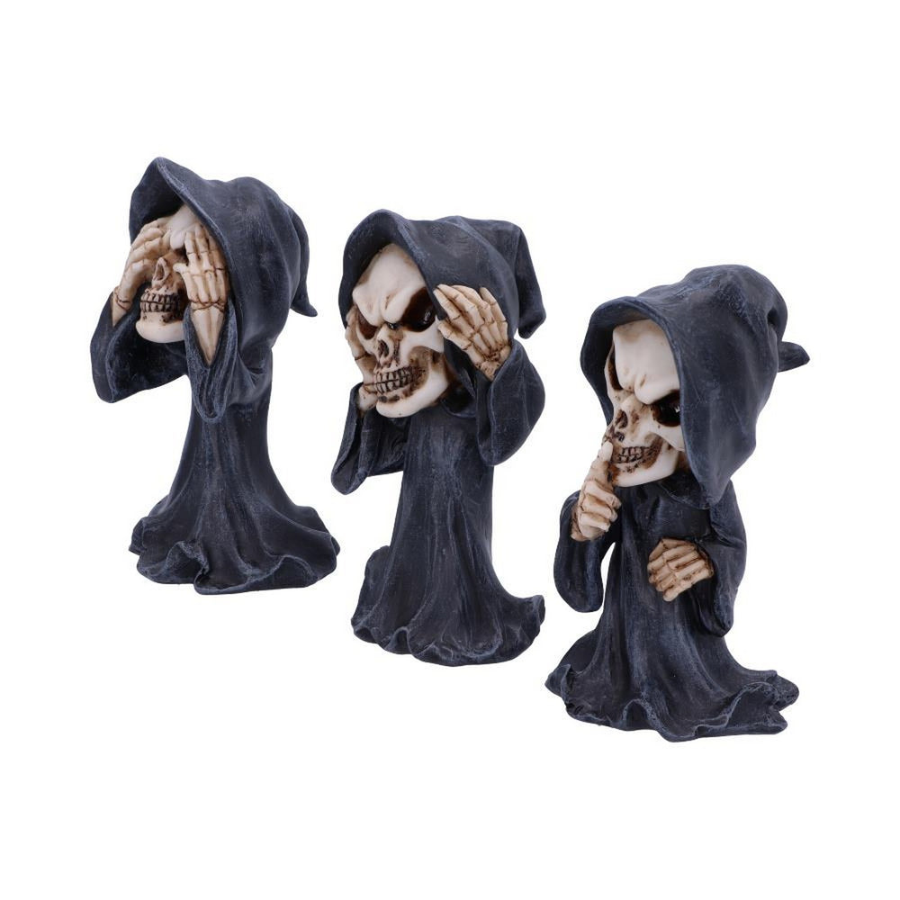 Three Wise Reapers 11cm See No Hear No Speak No Evil Cartoon Grim Reapers U5474T1