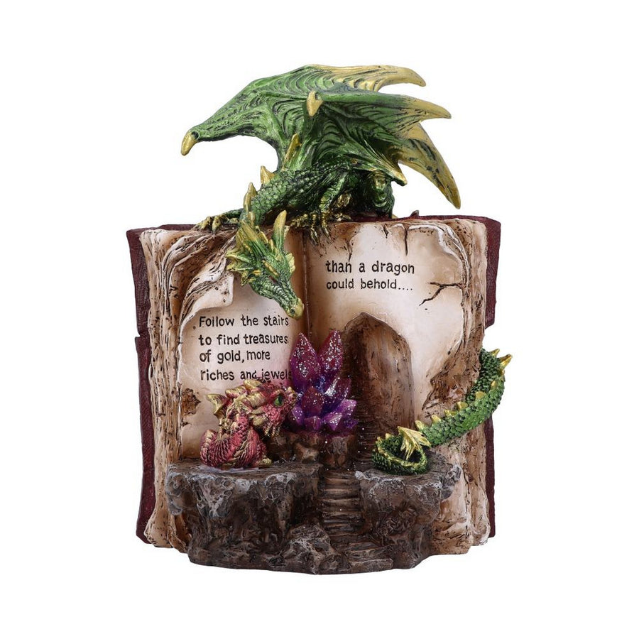 Hoard Finders Dragon with Book Crystal Figurine U5477T1