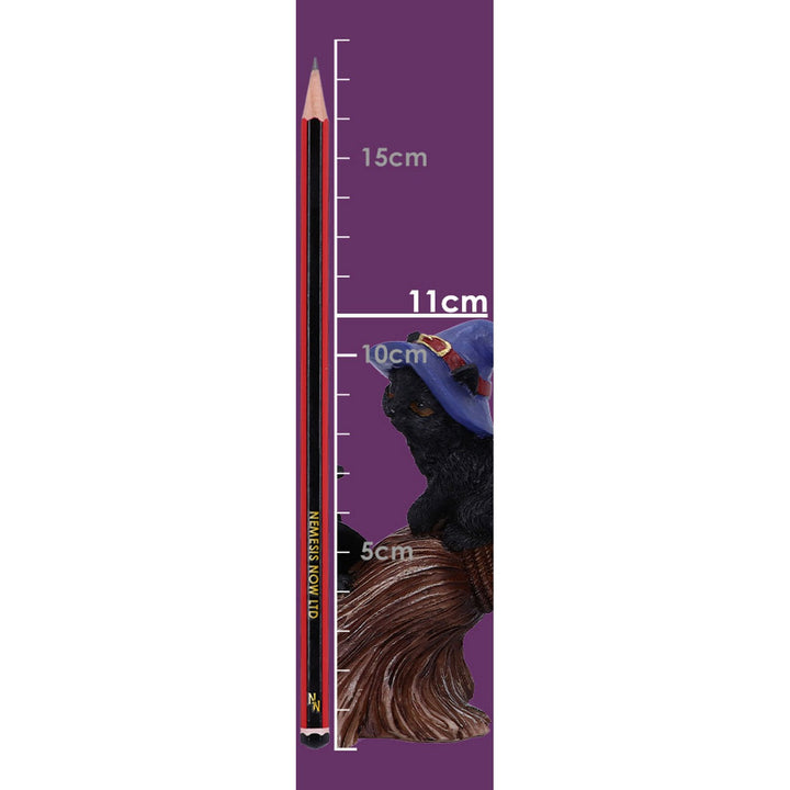 Purrfect Broomstick Witches Familiar Black Cats and Broomstick Figurine U5485T1