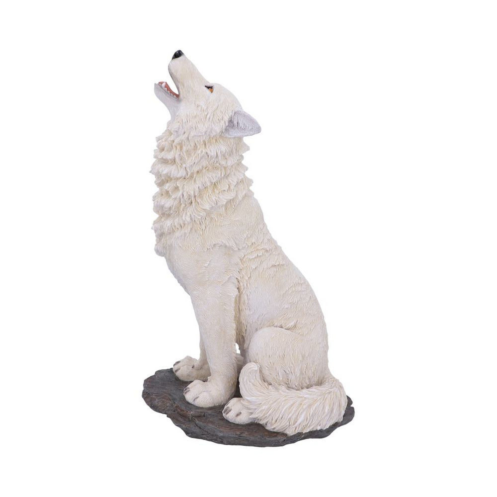 Storms Cry Howling White Wolf Figure 41.5cm U5502T1