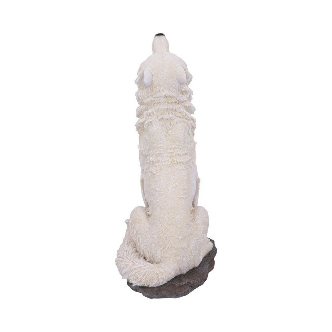 Storms Cry Howling White Wolf Figure 41.5cm U5502T1