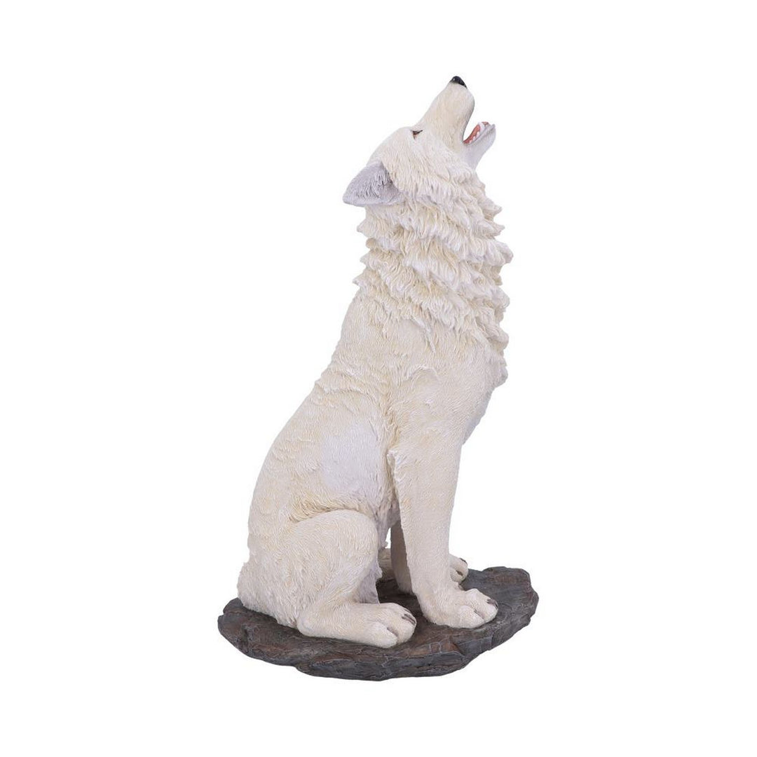 Storms Cry Howling White Wolf Figure 41.5cm U5502T1