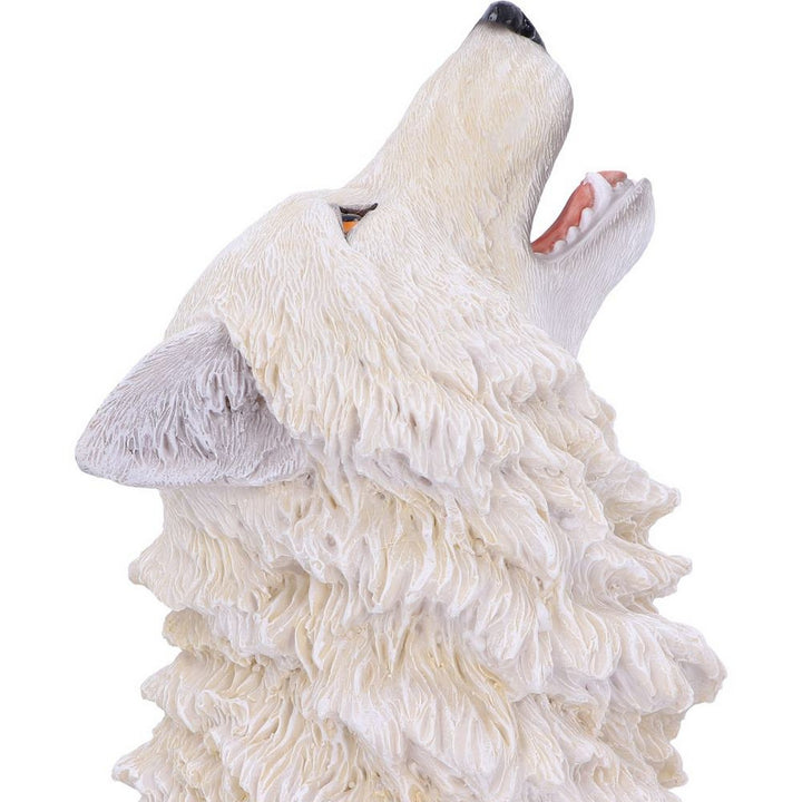 Storms Cry Howling White Wolf Figure 41.5cm U5502T1