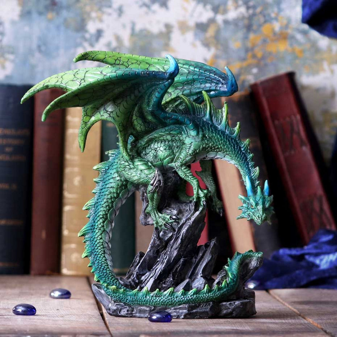 Clifftop Keeper Green Dragon Figurine 21cm U5830U1