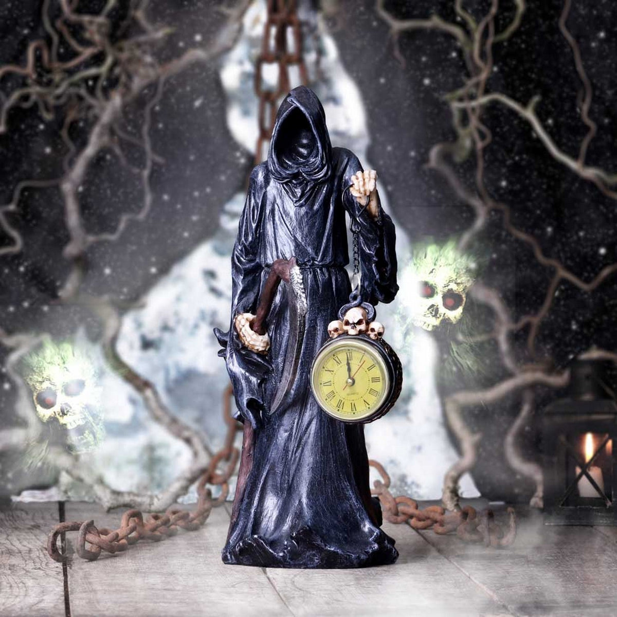 Reaper Holding Clock Figurine 39.5cm U5840U1